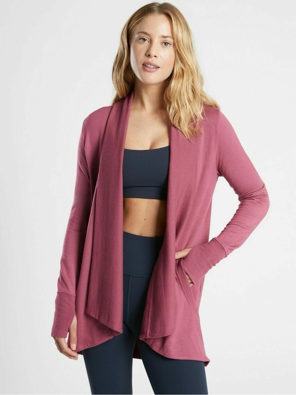 Athleta Pranayama Wrap Victorian Berry